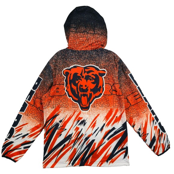 Chalk Line® ADULT LARGE Chicago Bears Sketch Anorak Jacket - Picture 2 of 7